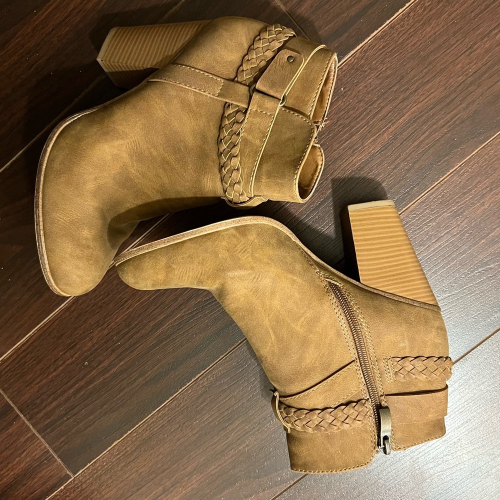 Brown booties